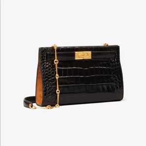 Tory Burch Lee Radziwill Black Shoulder Bag